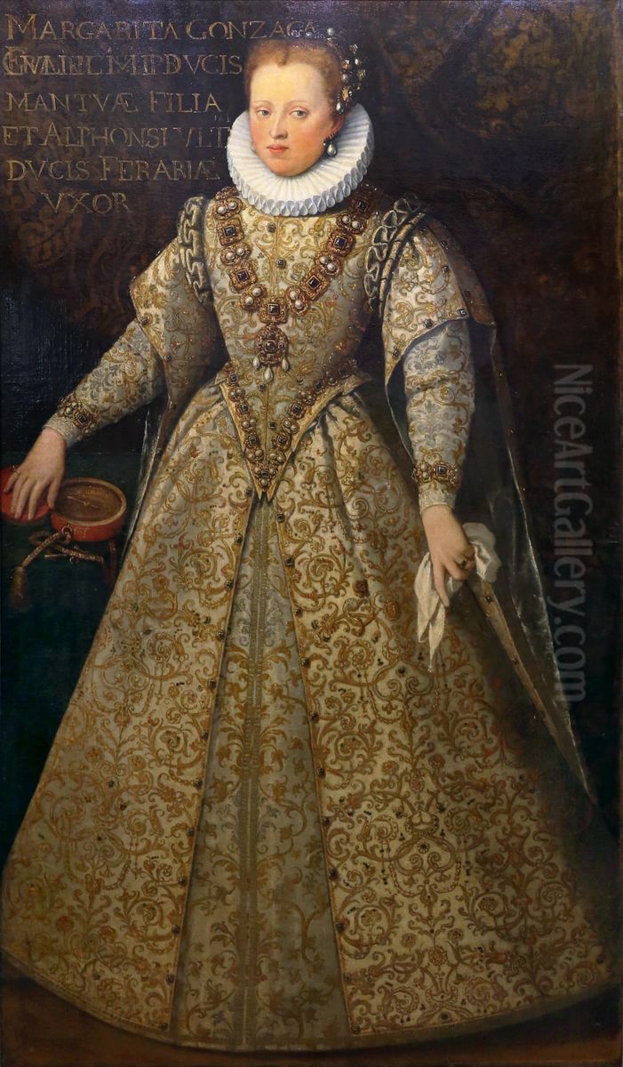 Portrait of Margherita Gonzaga Oil Painting by Lucrina Fetti