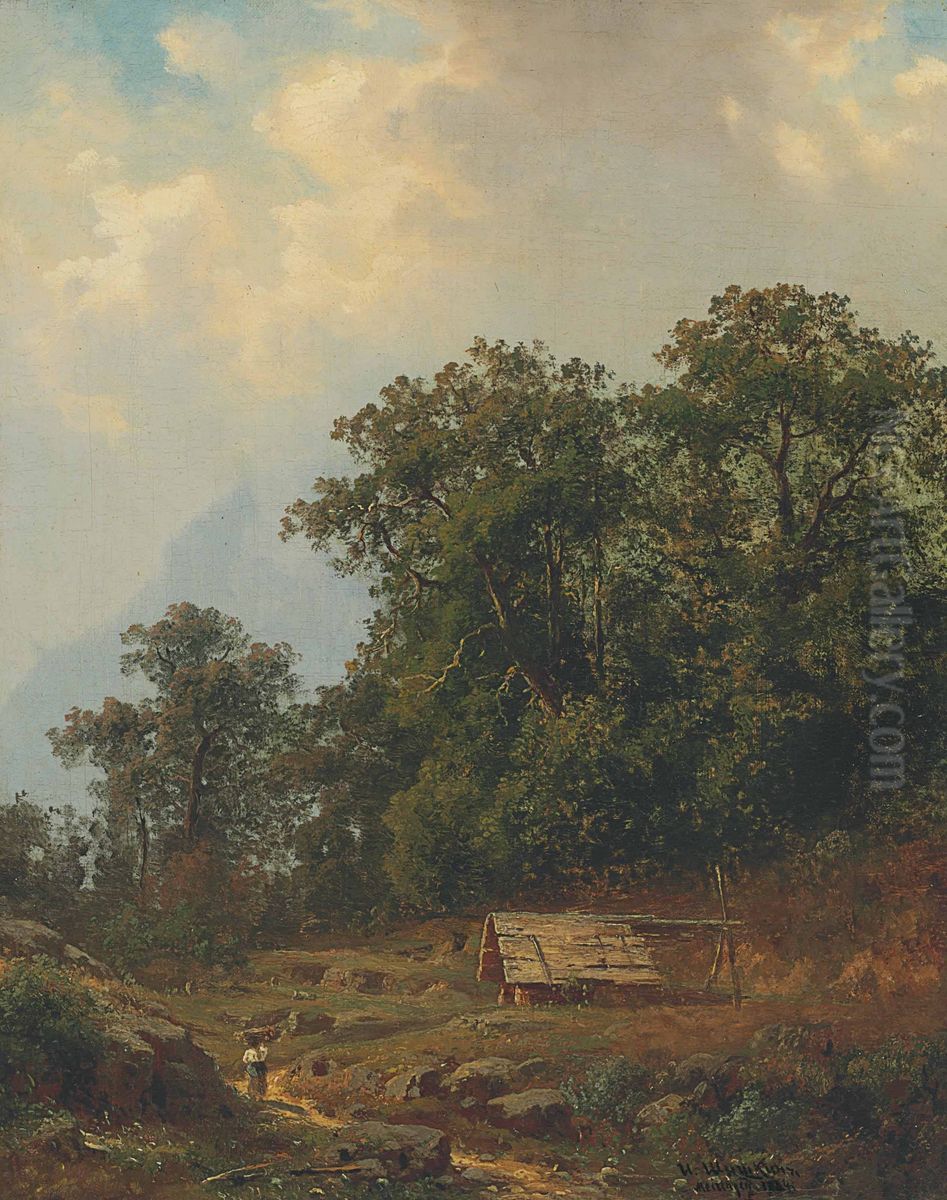 Meiringen Oil Painting by Ivan Shishkin