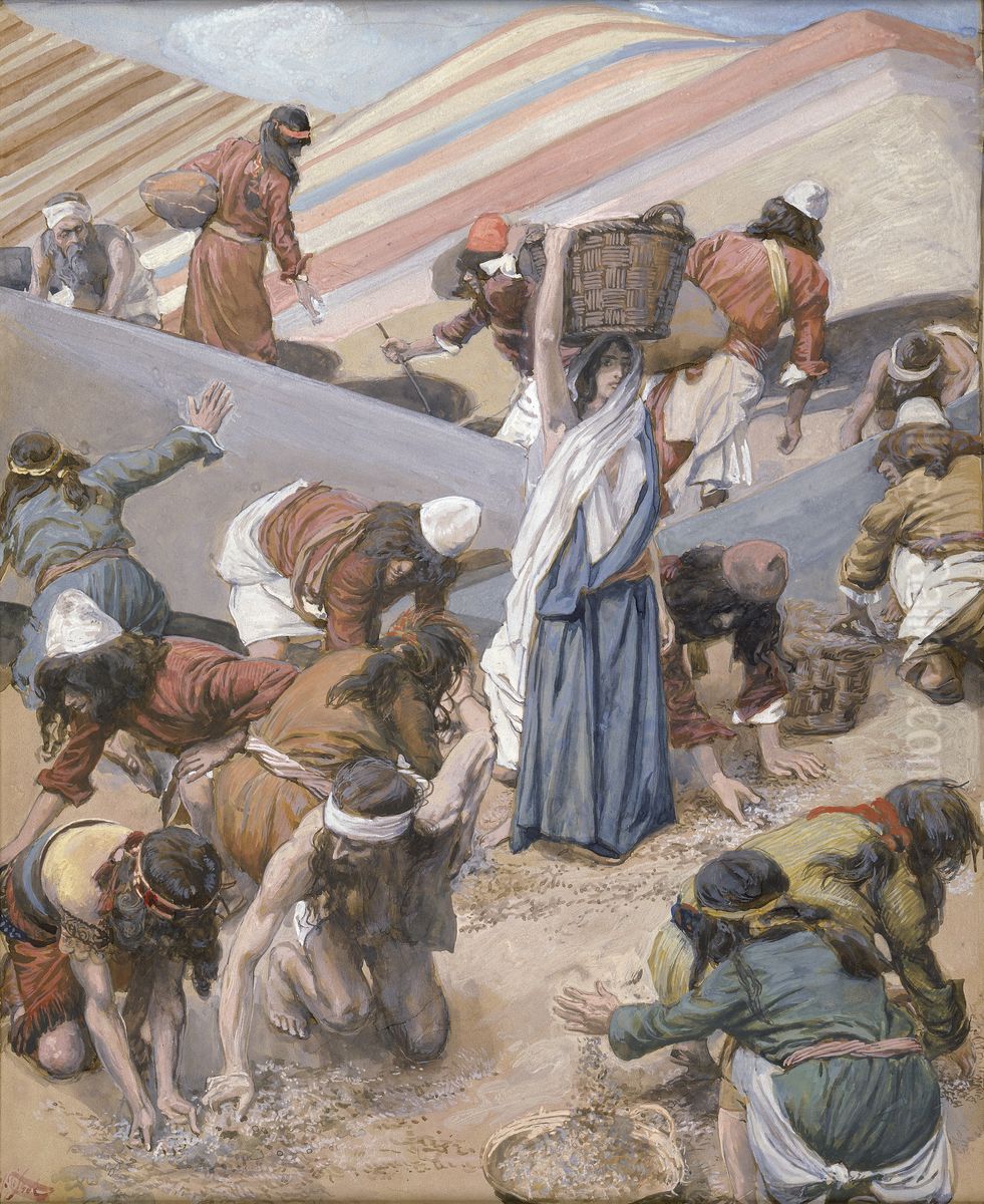 The Gathering of the Manna Oil Painting by James Jacques Joseph Tissot