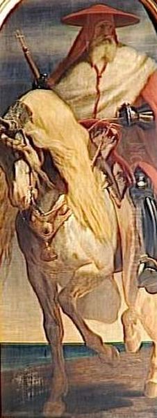 Pierre d'Aubusson(1423-1503) Oil Painting by Edouard Alexandre Odier