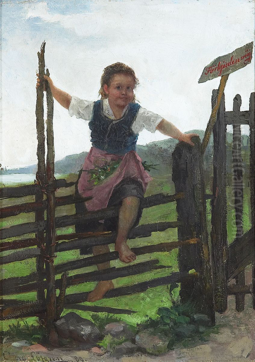 Forbidden Way Oil Painting by Clara Lofgren