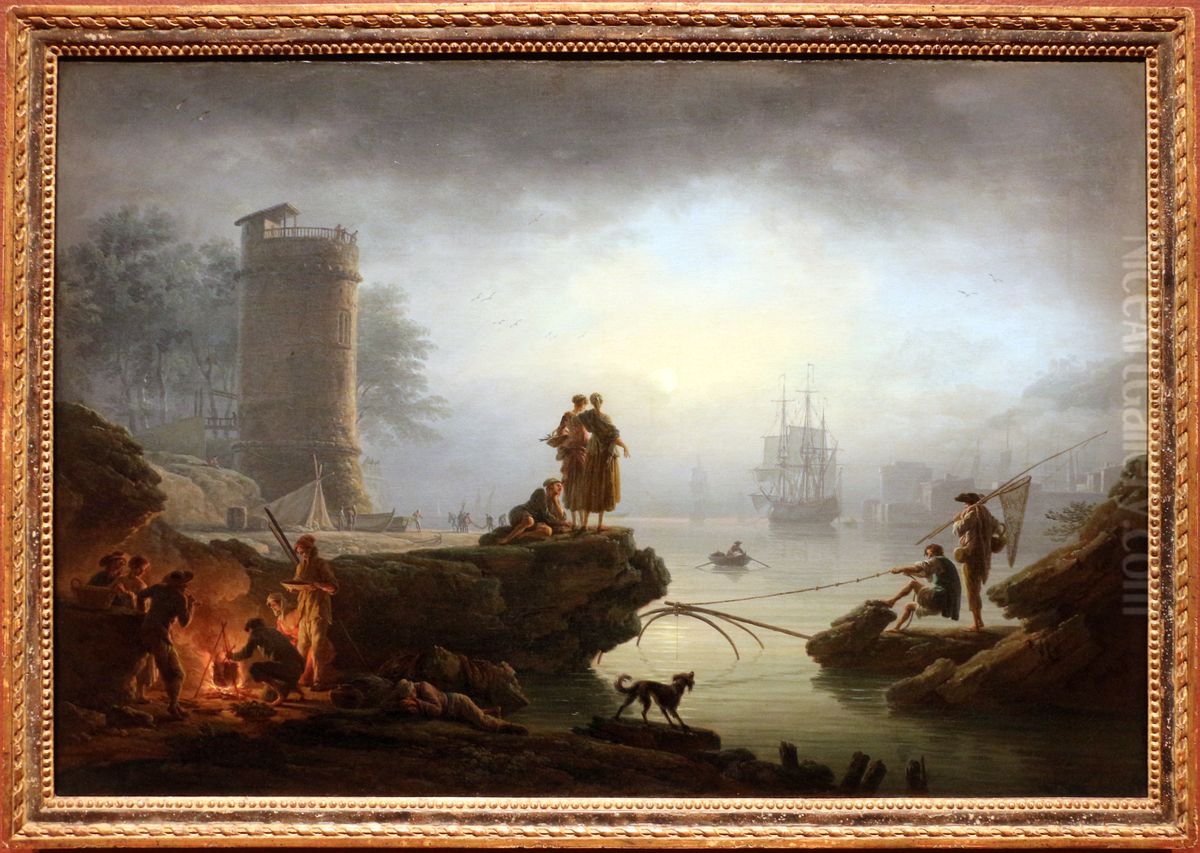 mattino Oil Painting by Joseph Vernet