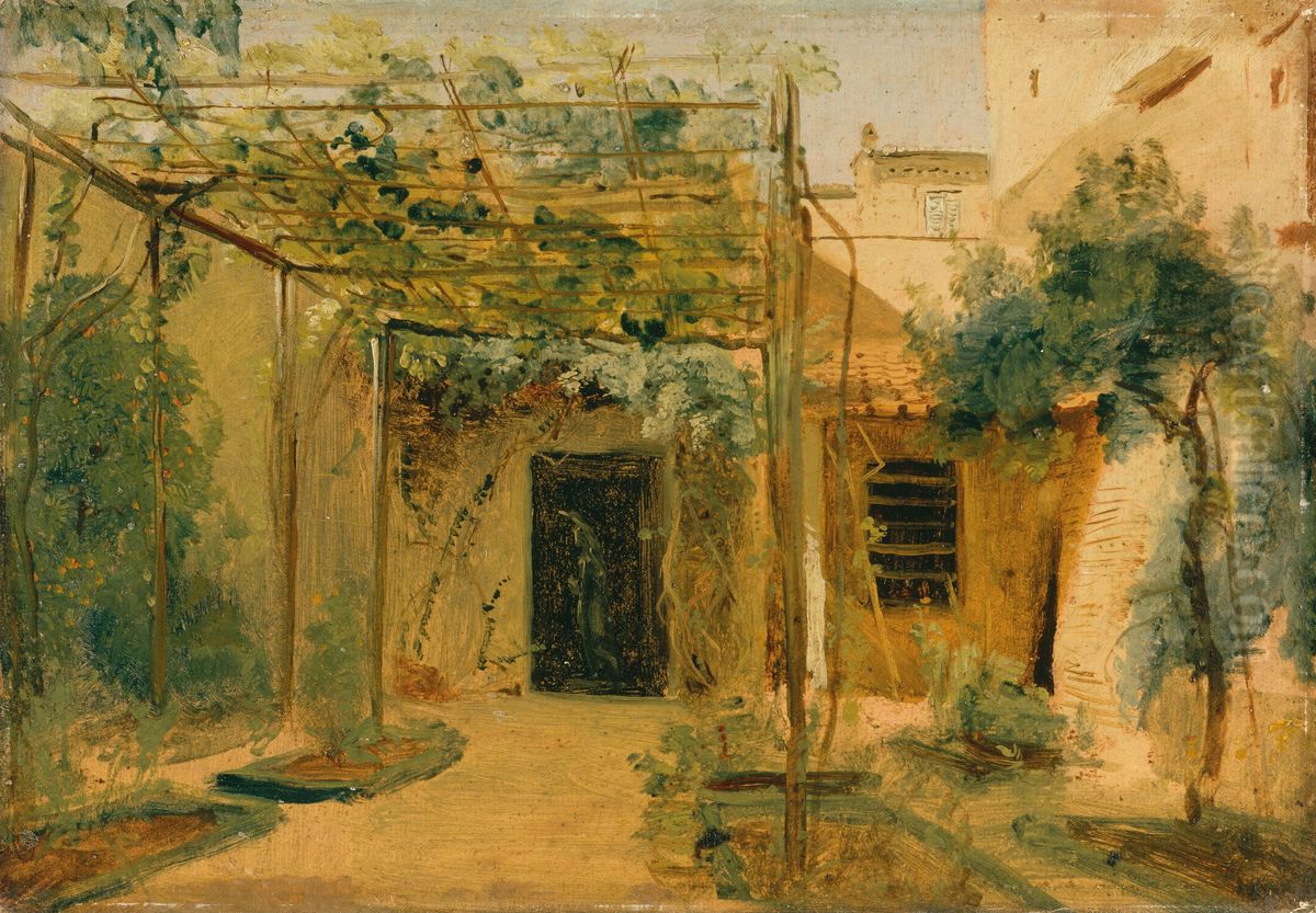 Das Atelier des Bildhauers Rudolf Schadow Oil Painting by Carl Blechen