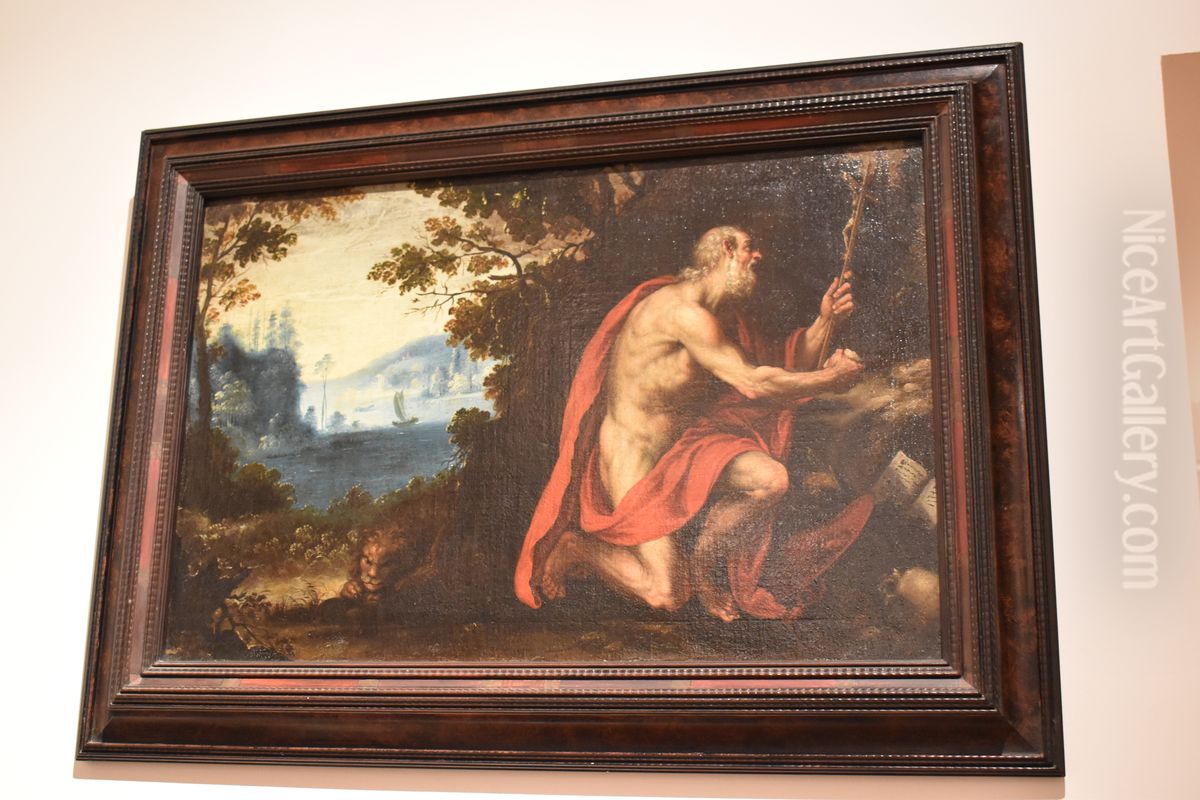 Saint Jerome in the desert Oil Painting by Domenico Zampieri (Domenichino)