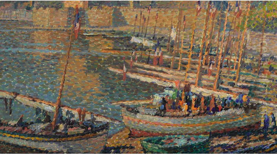 Quatorze juillet a Collioure Oil Painting by Henri-Jean Guillaume Martin