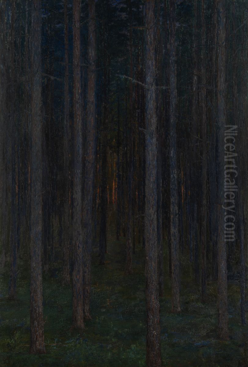 Skogen Oil Painting by Prince Eugen, Duke of Narke