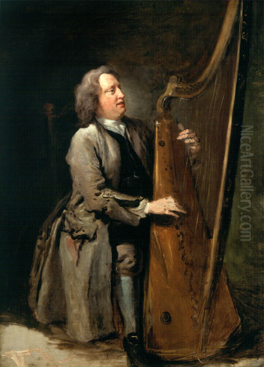 David Lewis by William Hogarth Oil Painting by William Hogarth