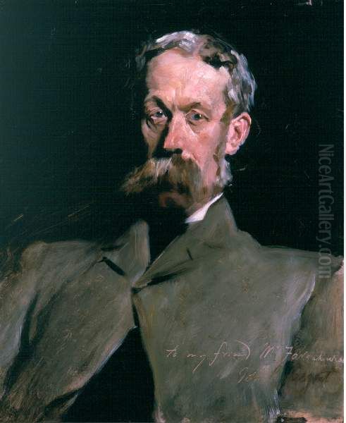 Dr Robert Farquharson of Finzean by John Singer Sargent Oil Painting by John Singer Sargent