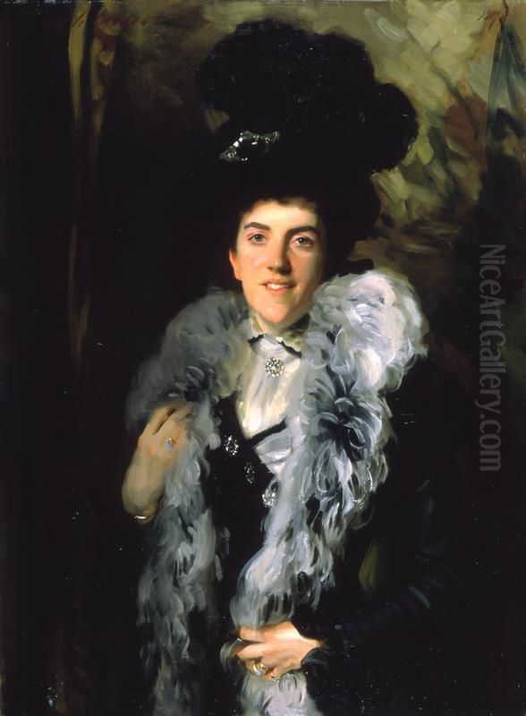 Mrs J.W. Crombie by John Singer Sargent Oil Painting by John Singer Sargent