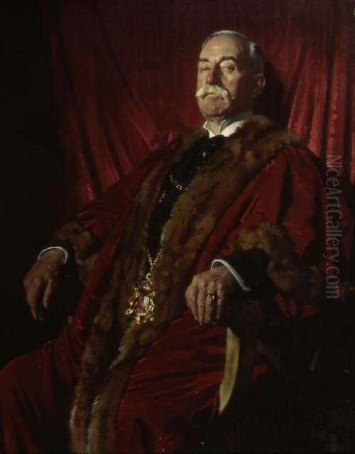 Sir William Meff, Lord Provost Of Aberdeen (1919 - 1925) Oil Painting by William Orpen