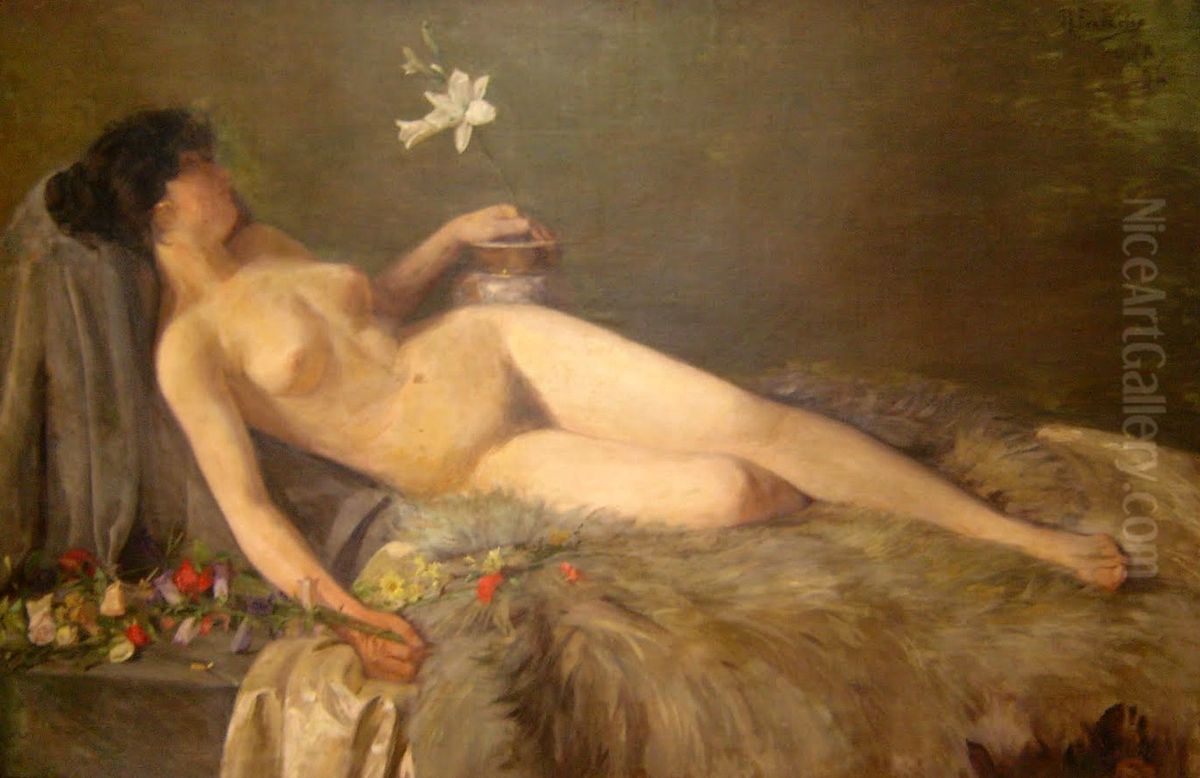 Nu feminino Oil Painting by Rafael Frederico