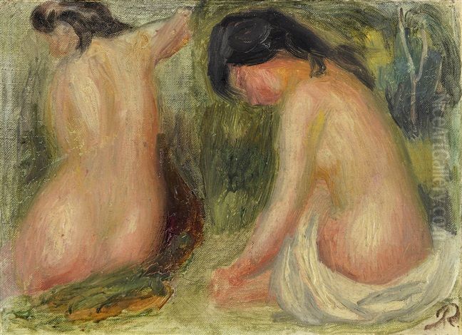 Baigneuses Oil Painting by Pierre Auguste Renoir