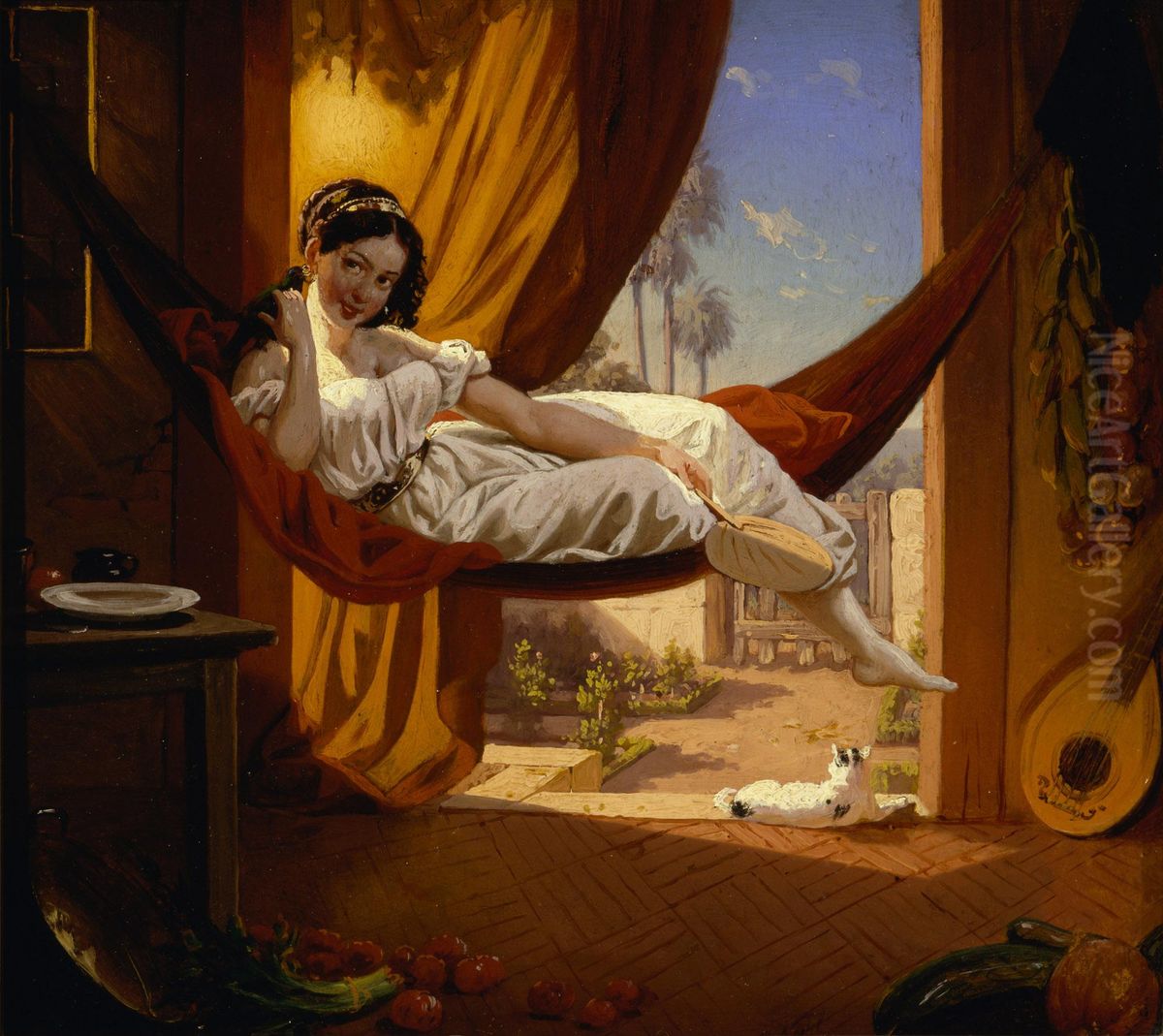 Siesta Oil Painting by Charles Christian Nahl