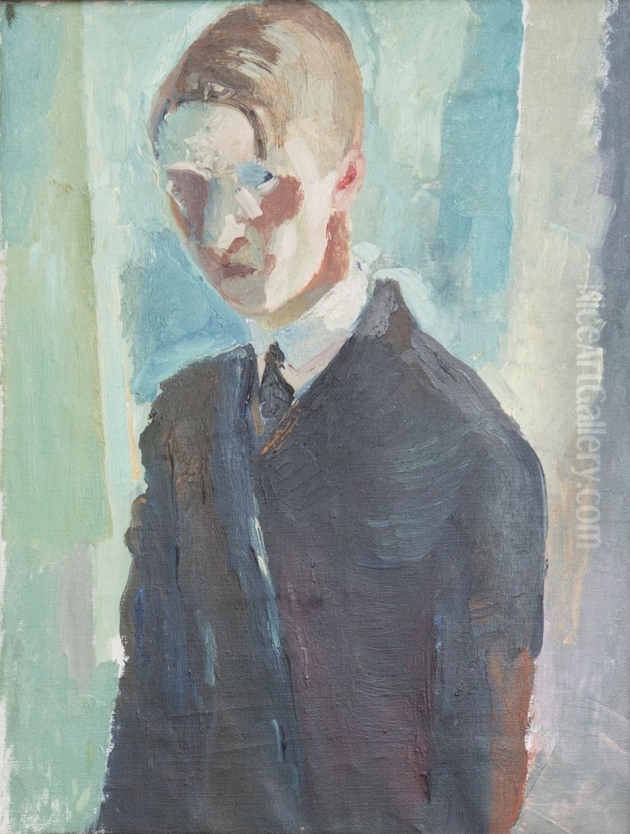 Self-portrait Oil Painting by Bjarne Ness