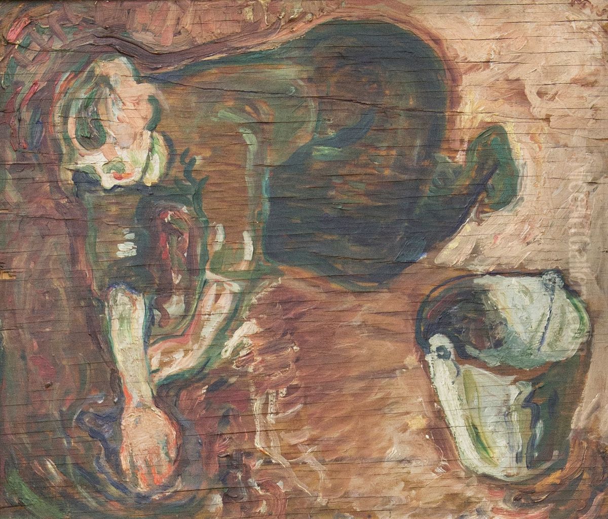 Gulvvask (Moren) Oil Painting by Bjarne Ness