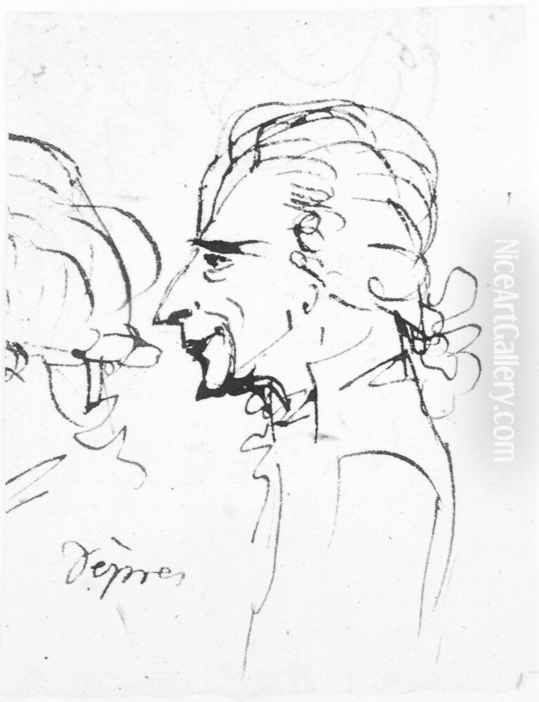 Depres Oil Painting by Johan Tobias Sergel