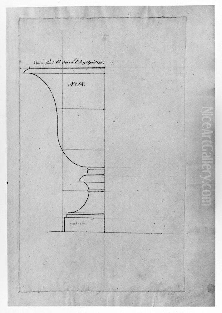 Halvprofil av urna Oil Painting by Carl Fredrik Sundvall