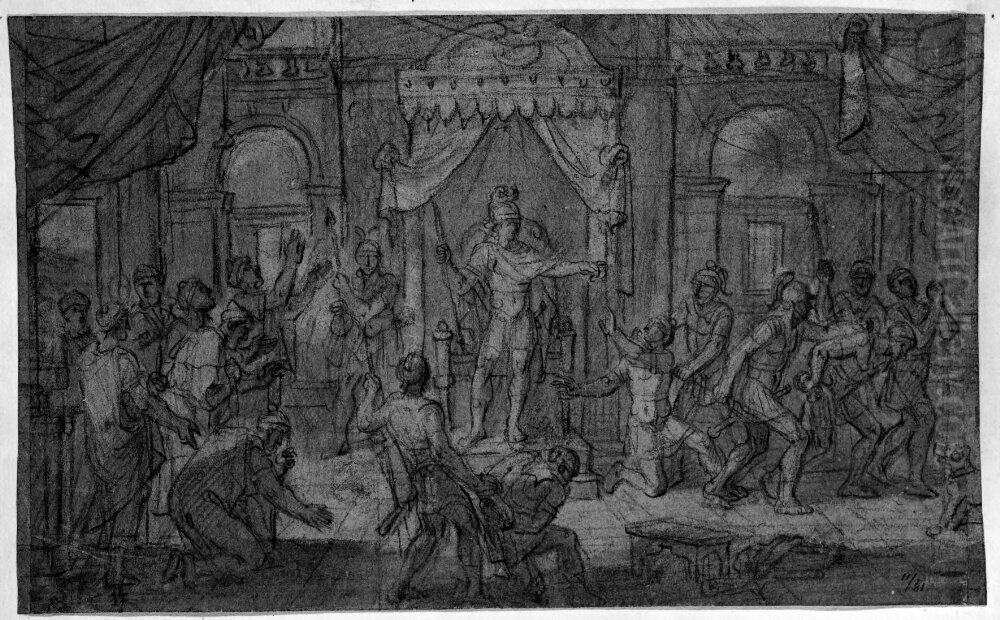 General domer fangar Oil Painting by Francois-Alexandre Verdier