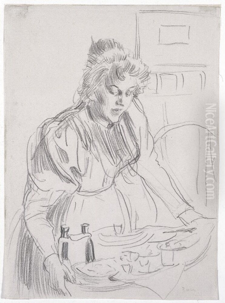 Frukosten Oil Painting by Anders Zorn