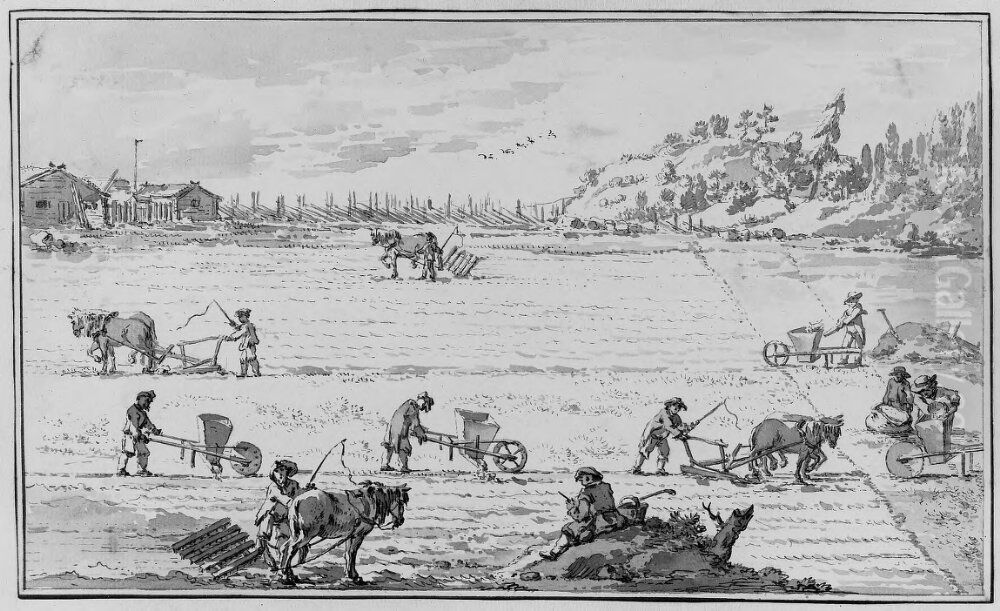 The Agriculture Oil Painting by Jean Eric Rehn