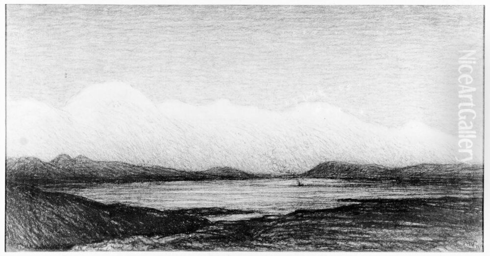 Stigande mistbank Oil Painting by Karl Nordstrom