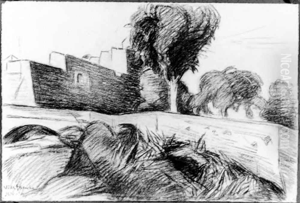 Ville Franche Oil Painting by Karl Nordstrom