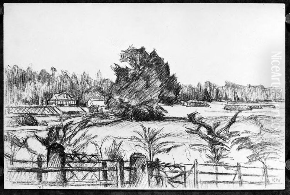 Sommarlandskap Oil Painting by Karl Nordstrom