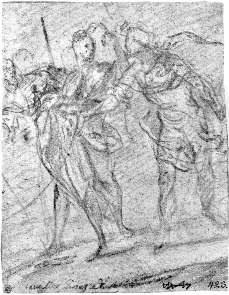 Adam and Eve expelled from Paradise Oil Painting by Giuseppe Cesari