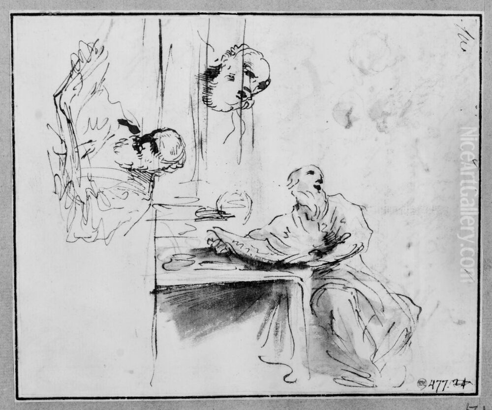 St. Jerome Oil Painting by Pier Francesco Mola