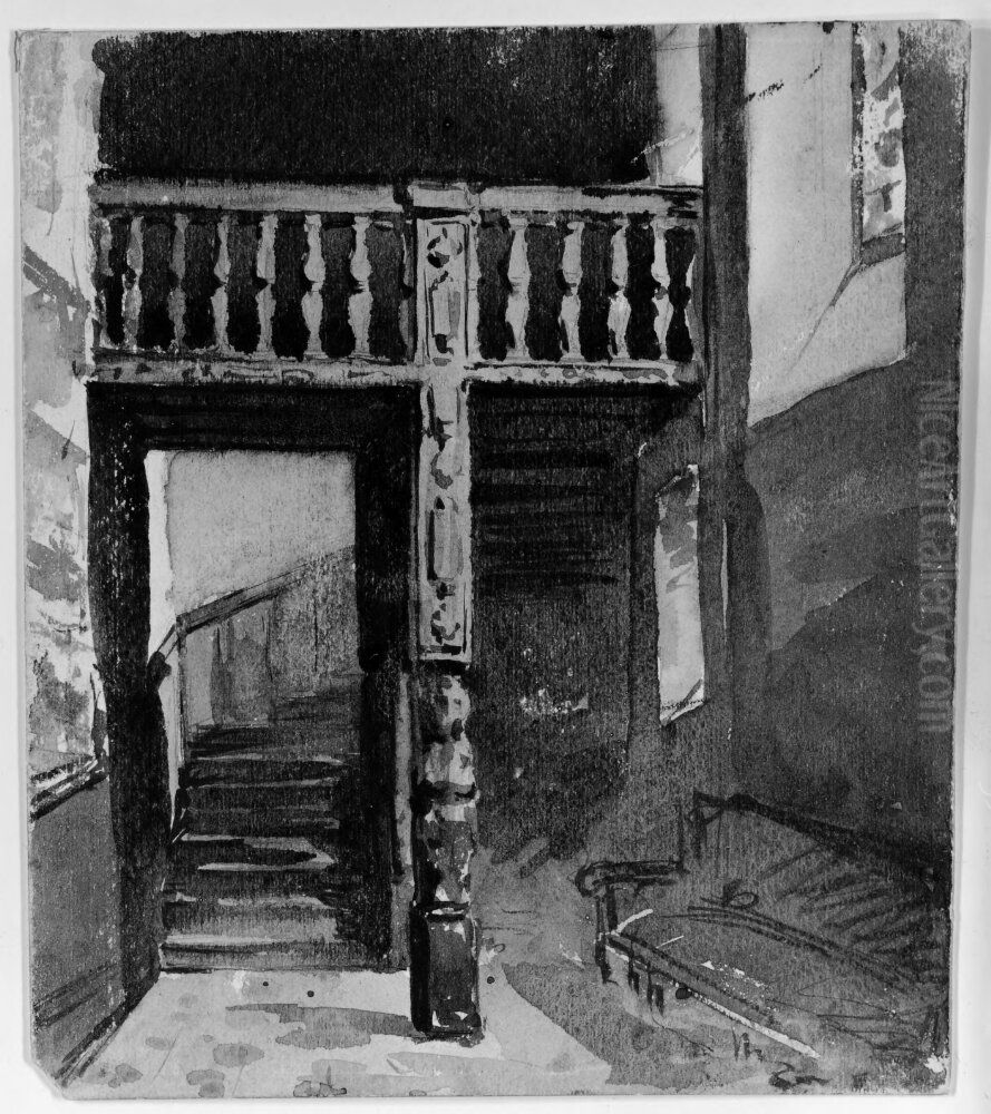 Cluny, Paris 1876 Oil Painting by Anna Nordlander