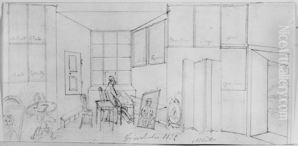 Nedre formaket pa Gripsholm Oil Painting by Maria Rohl