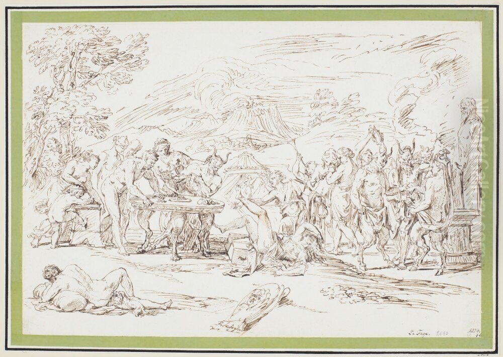 The Priapus Feast Oil Painting by Raymond Lafage