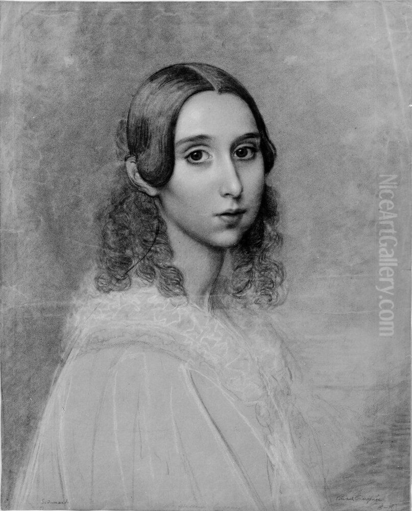 Prinsessan Eugenie Oil Painting by Olof Johan Sodermark