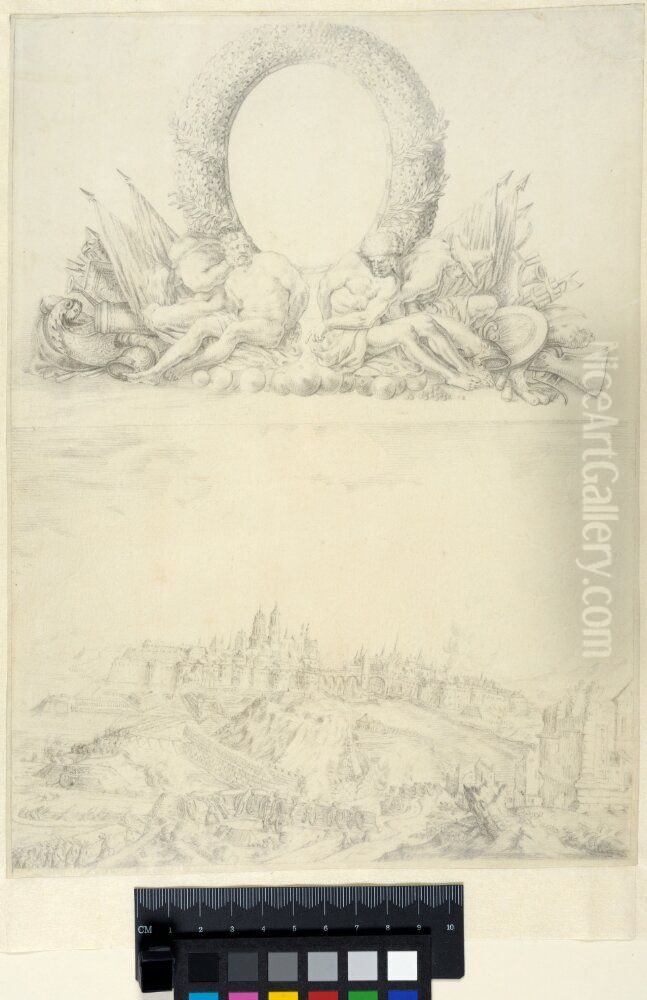 Vignette and Illustration Oil Painting by Erik Dahlbergh