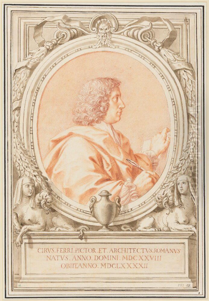 Portrait of Ciro Ferri Oil Painting by Agostino Masucci