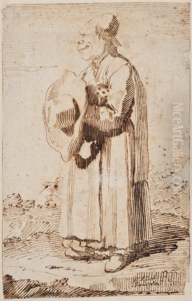 Karikatyr av en prast, 