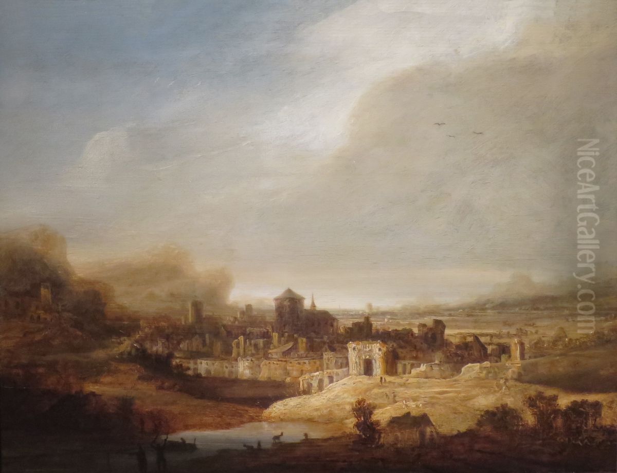 Panoramic Landscape Oil Painting by Jan Lievens