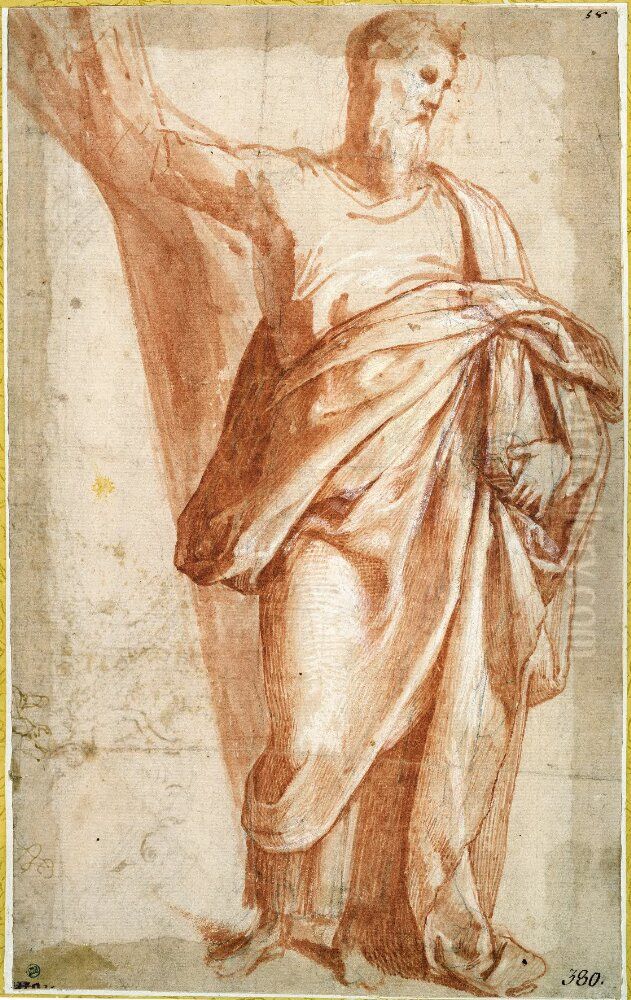 St. Paul or St. Andrew Oil Painting by Taddeo Zuccari