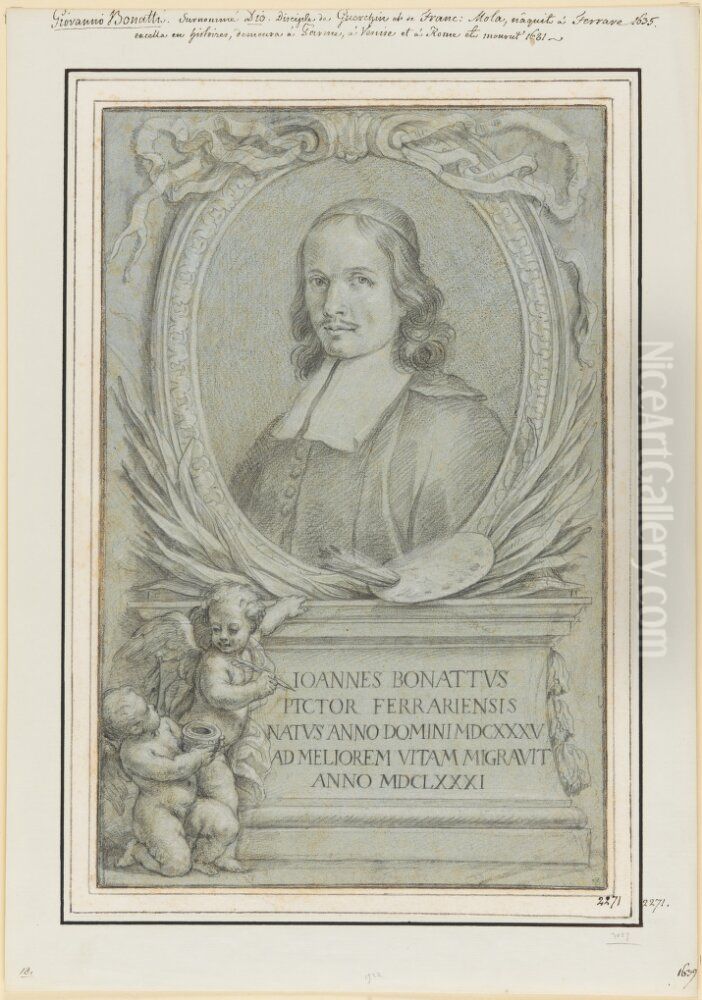 Portrait of Giovanni Bonatti Oil Painting by Domingo Maria Sanni