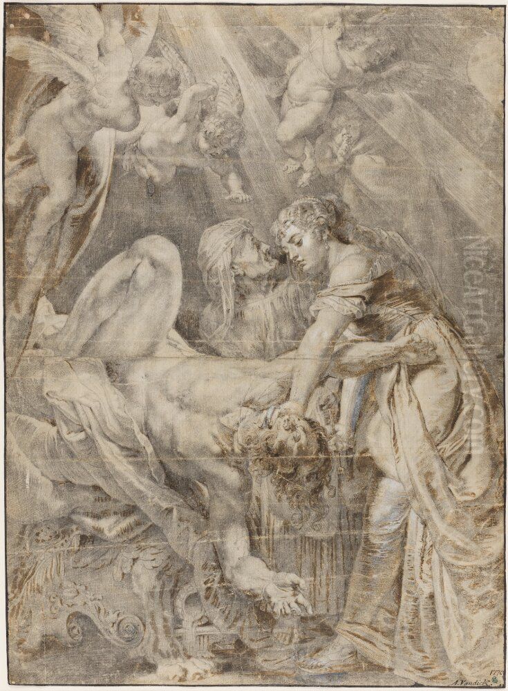 Judit och Holofernes Oil Painting by (studio of) Rubens, Peter Paul