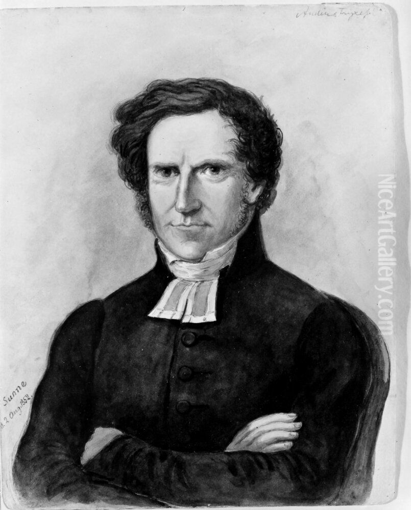 Anders Fryxell Oil Painting by Alexander Wetterling