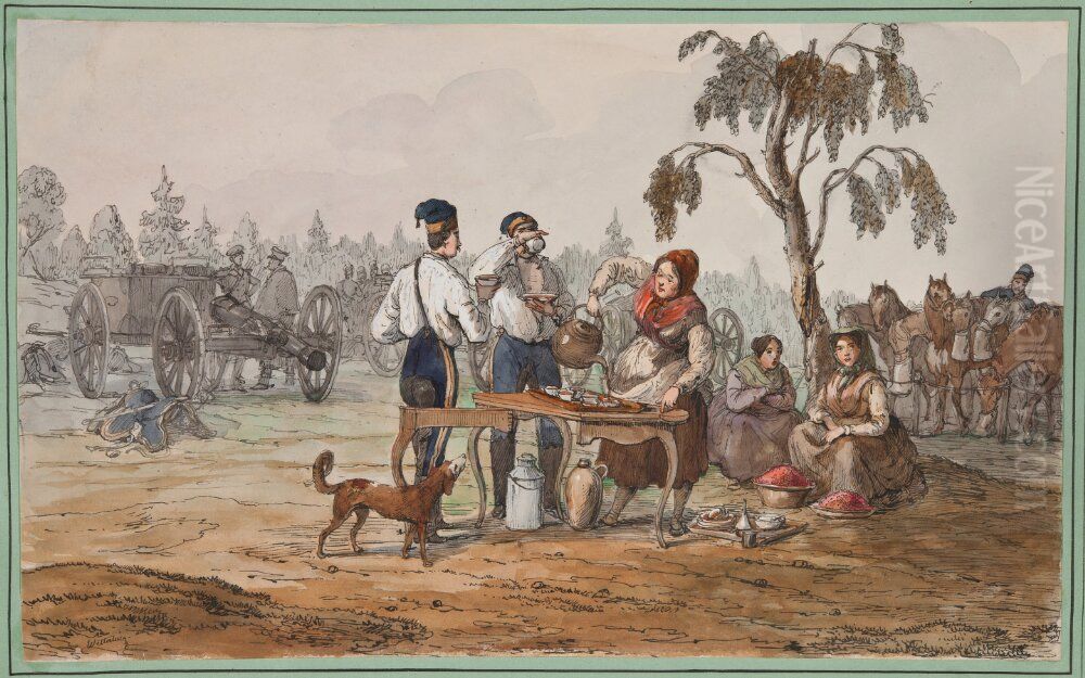 Gripsholm Oil Painting by Alexander Wetterling