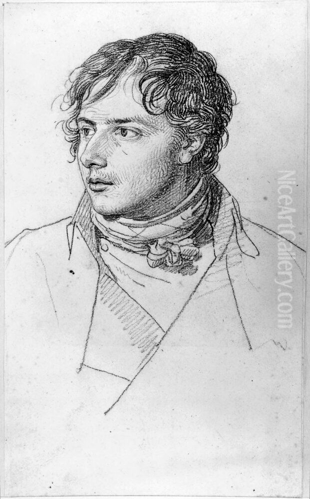 Portratt av Filippo Benucci Oil Painting by Jean-Baptiste Wicar