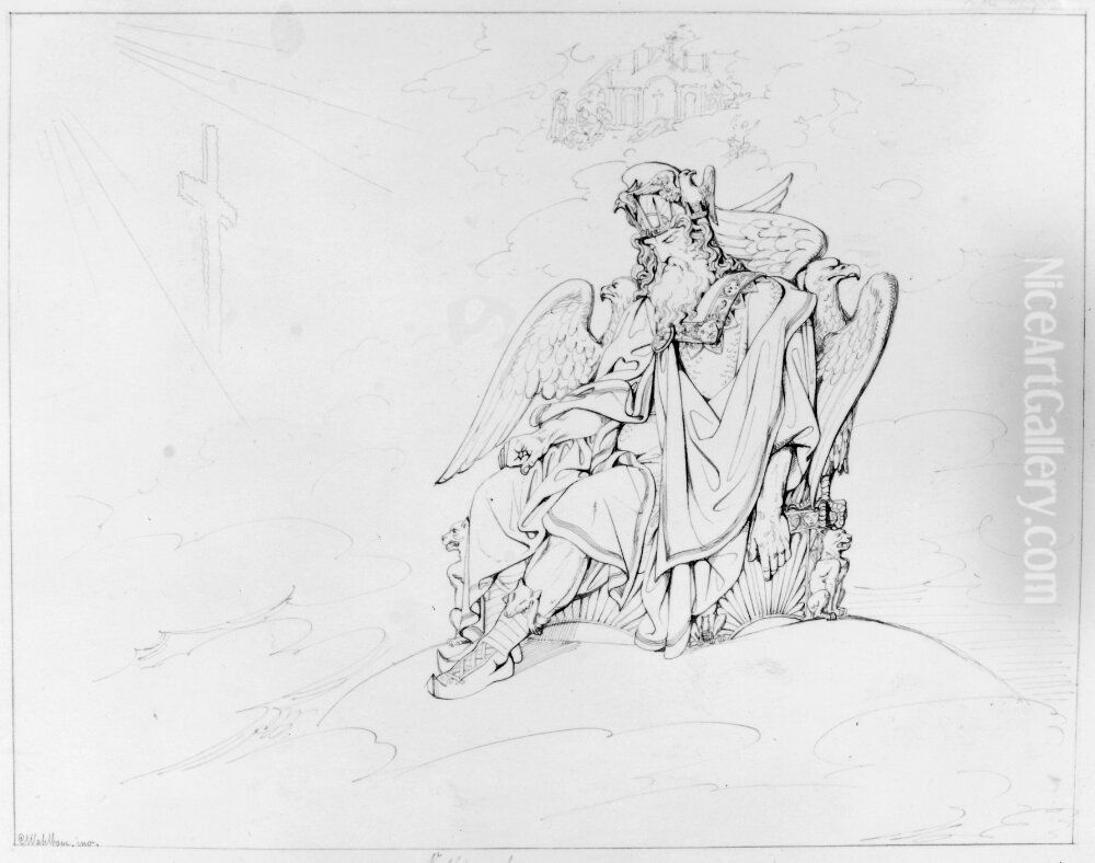 Valfaders syn Oil Painting by Carl Wahlbom