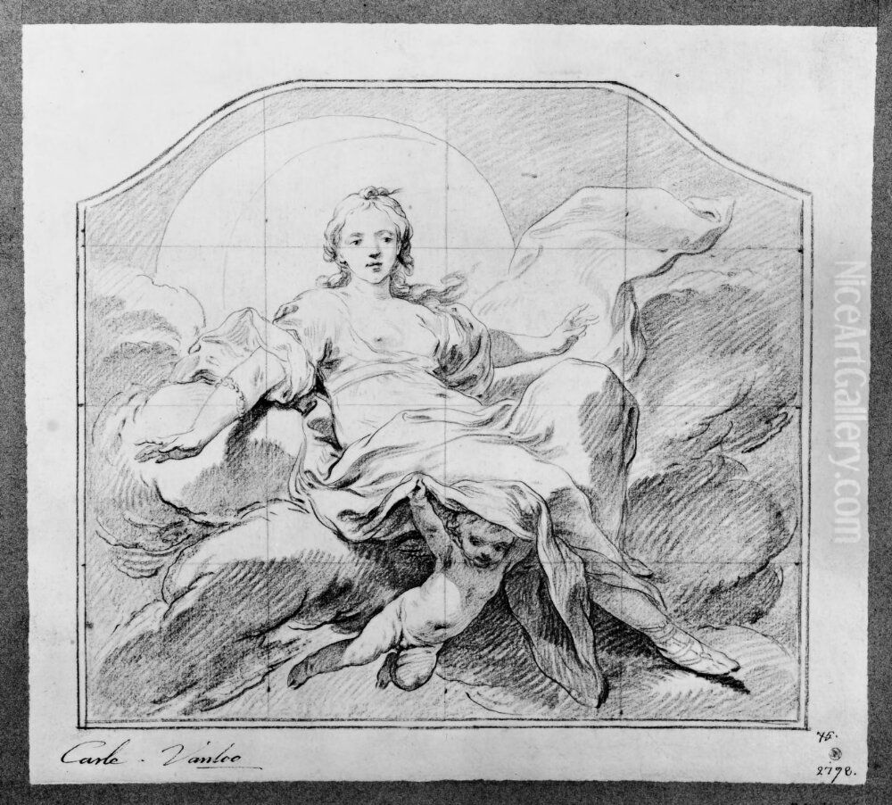 Diana Oil Painting by Charles-Andre van Loo