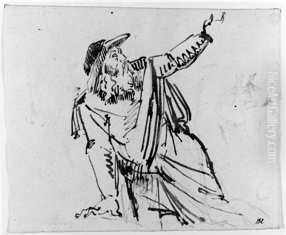 Figurstudie Oil Painting by Johan Tornstrom