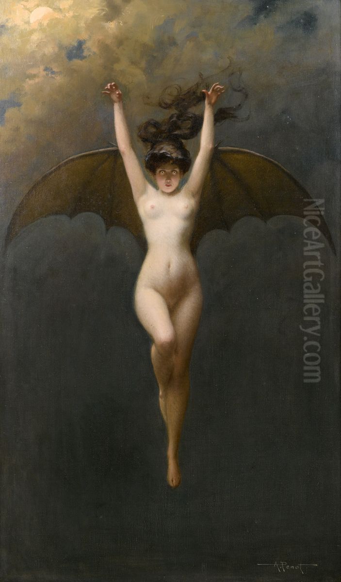 The Bat-Woman Oil Painting by Albert Joseph Penot