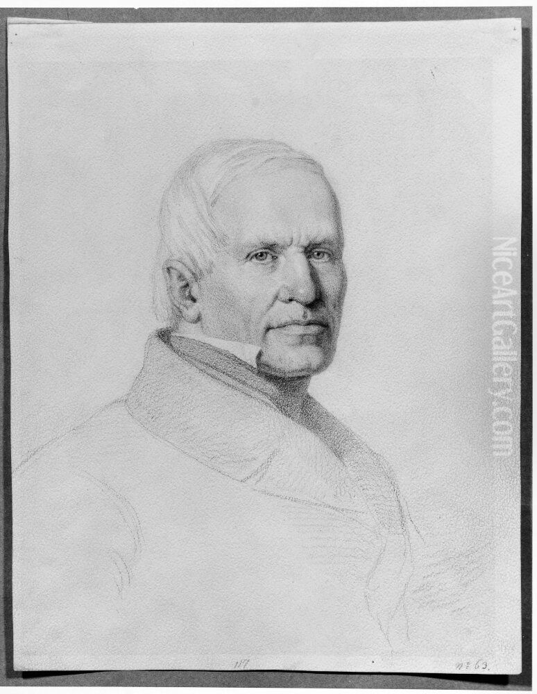 Mansportratt. M. Anckarsward? Oil Painting by Uno Troili