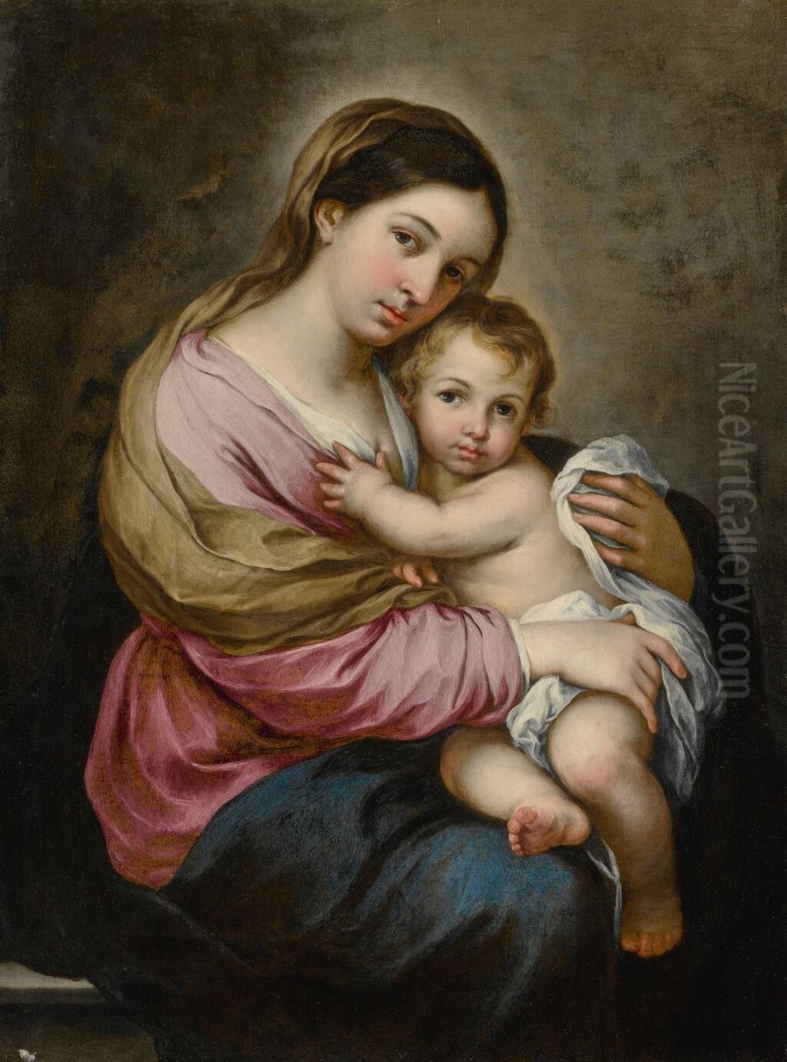 The Virgin and Child Oil Painting by Bartolome Esteban Murillo