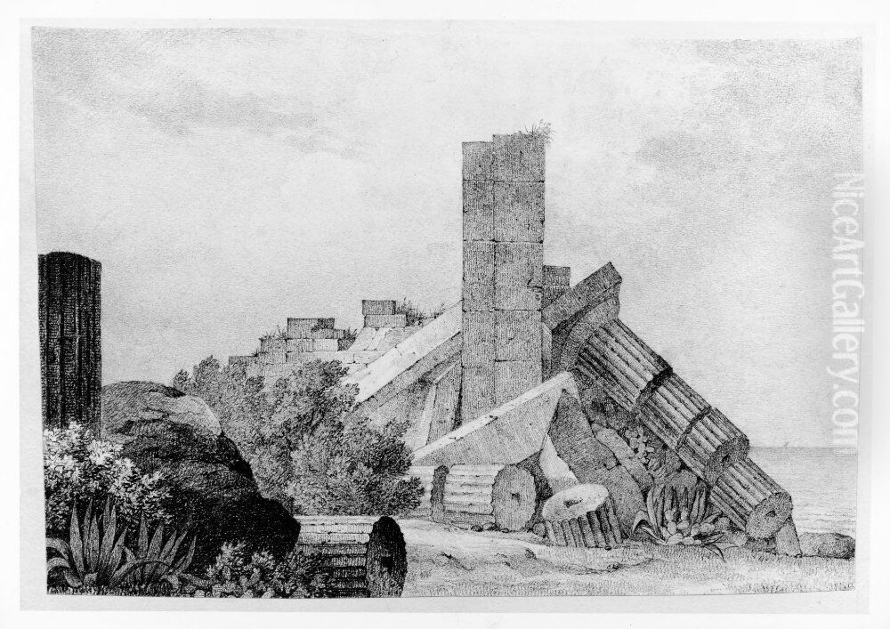 Ruiner vid Selinunt Oil Painting by Gustaf Soderberg